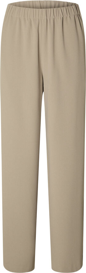 Selected Femme SLFTINNI-RELAXED MW WIDE PANT N NOO Greige