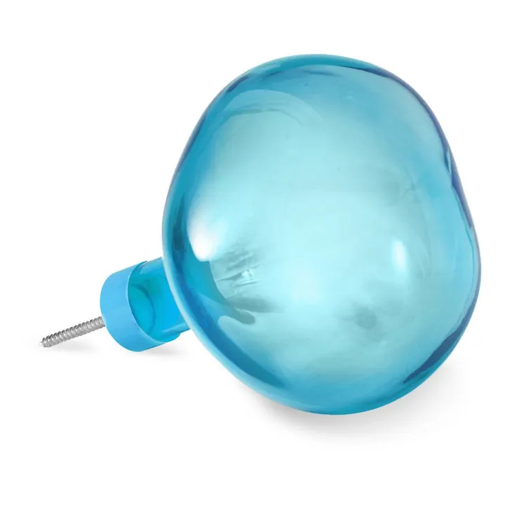 Petite friture Patère en verre Bubble grande | Bleu