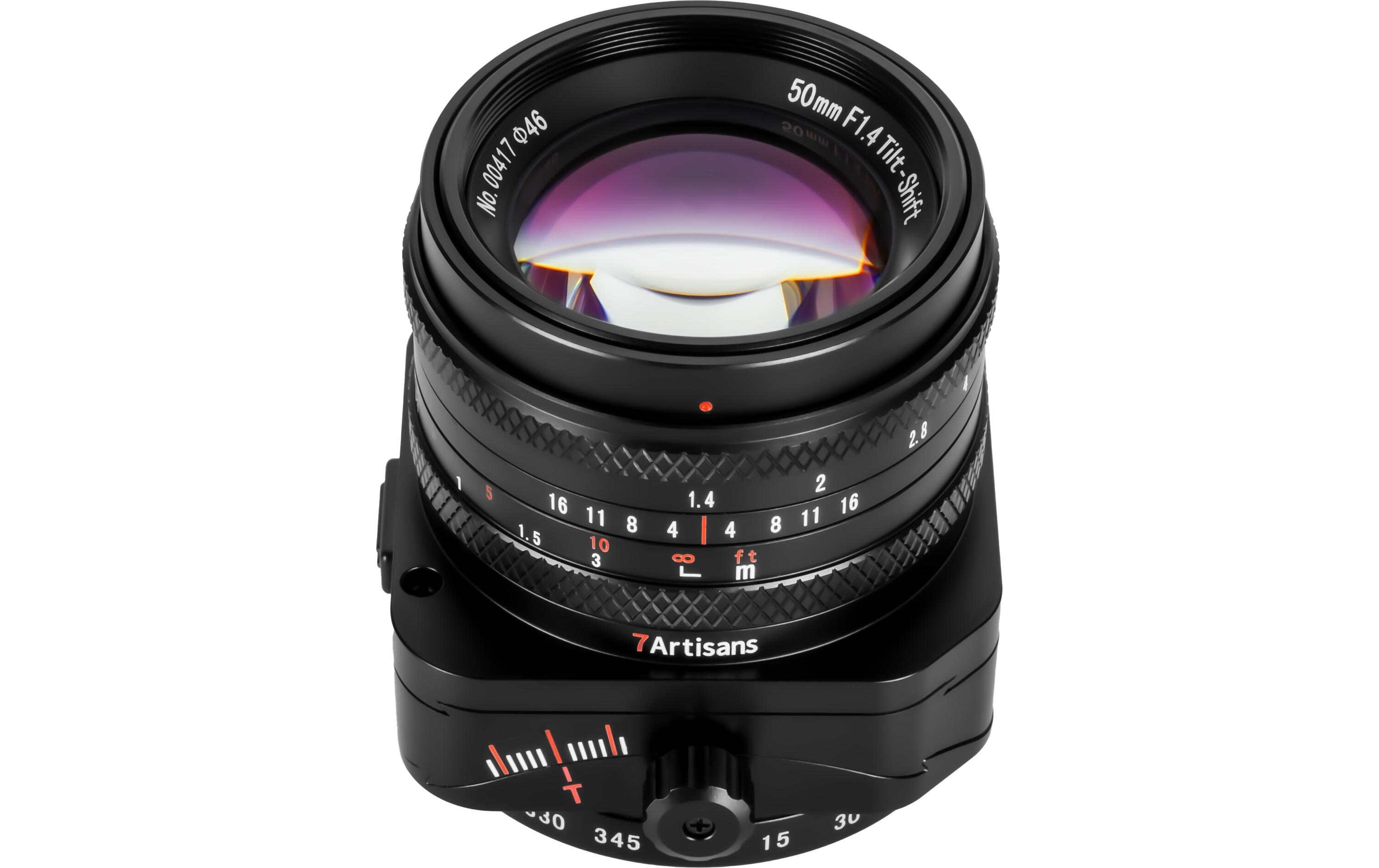 Festbrennweite 50mm F/1.4 – Fujifilm X-Mount<br>Tilt-Shift-Objektiv für Fuji X-Mount Kameras (Vollformat und APS-C)