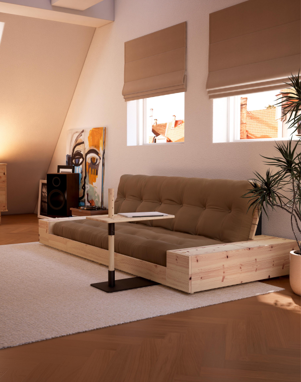 Karup Design Base slaapbank naturel, Wheat Beige
