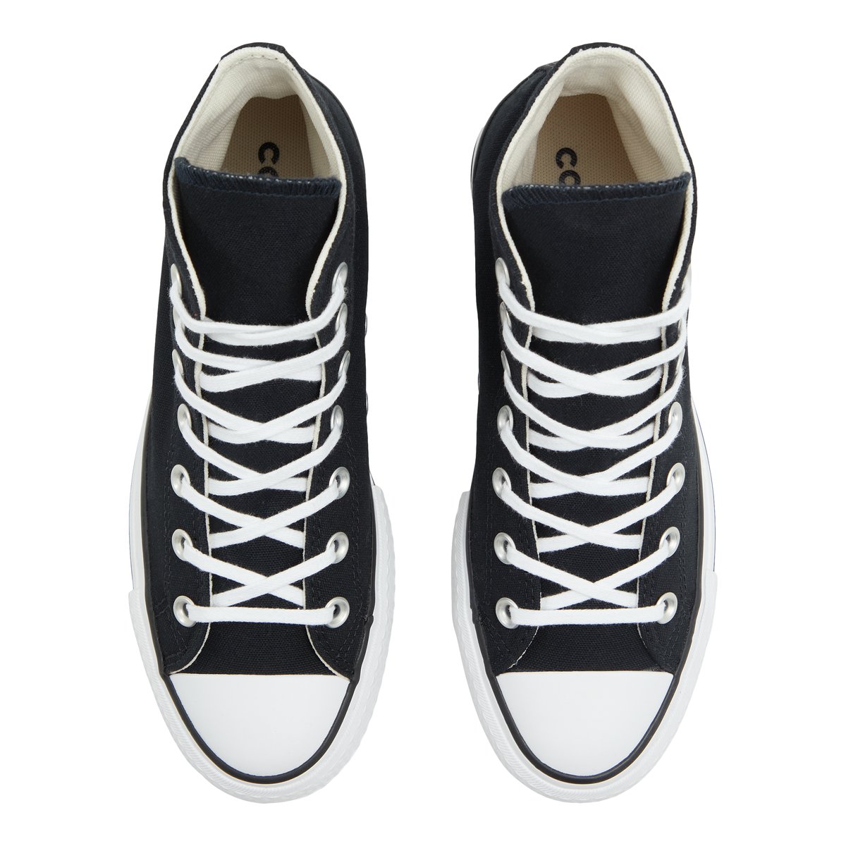 CONVERSE-Ctas_lift-hi-Baskets - Talon plat - Noir/Blanc