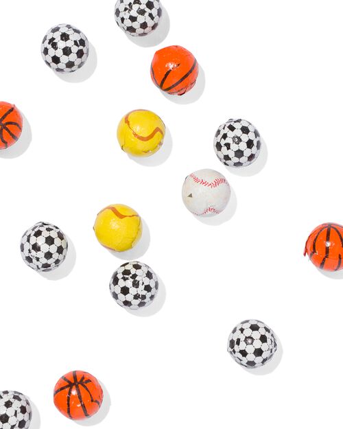 filet avec ballons de sport en chocolat au lait 80g