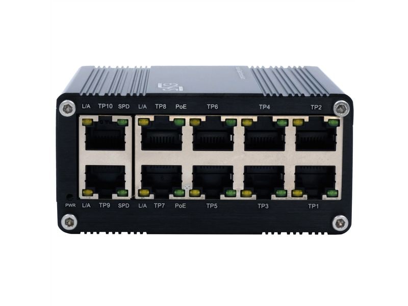 Exsys PoE Switch EX-62025POE 10 Port Mini 10-Port Industrial Gigabit Switch