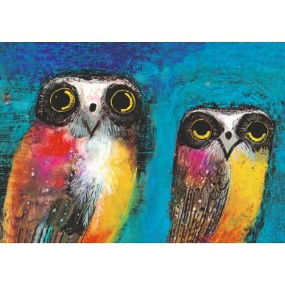 A Stare Of Owls Card