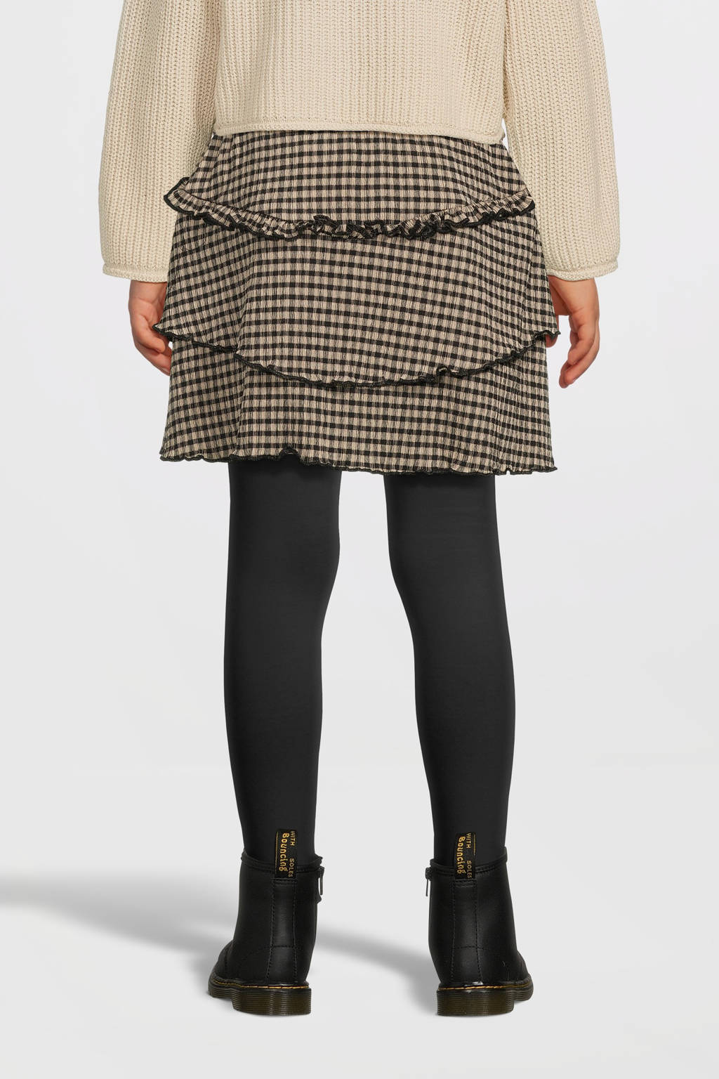 Quapi strokenrok beige