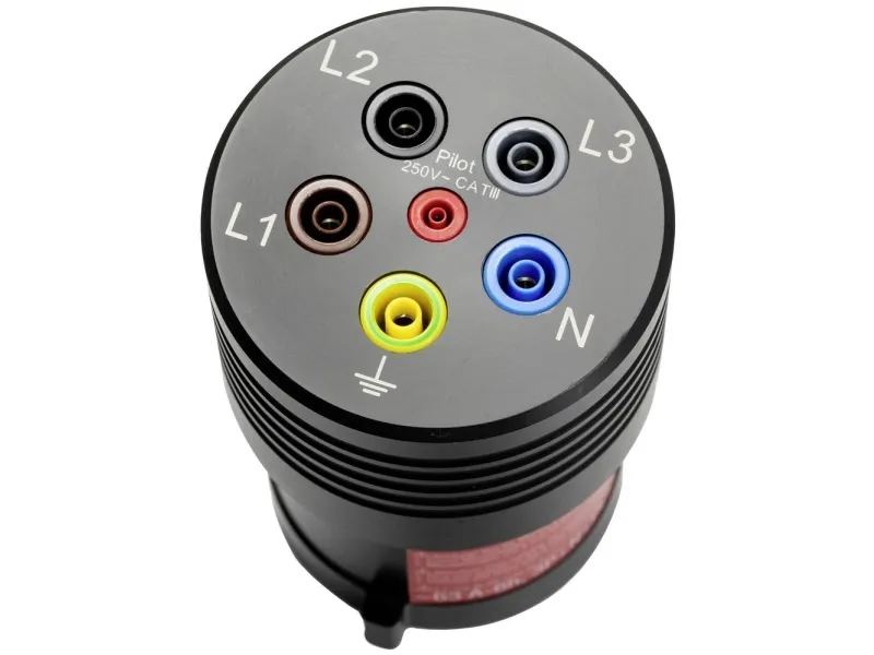Benning BENNING TA 7-63 Måleadapter CEE-stik 63 A 5-polet - Bøsning 4 mm Sort