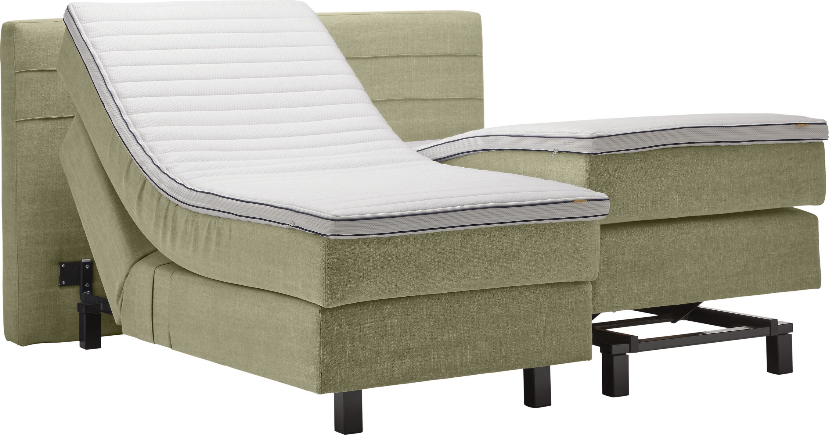 bico GOODNIGHT Boxspringbett - Hellgruen / B: 180.0 cm x T: 200.0 cm
