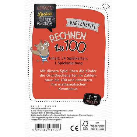 Ravensburger Kartenspiel Rechnen bis 100