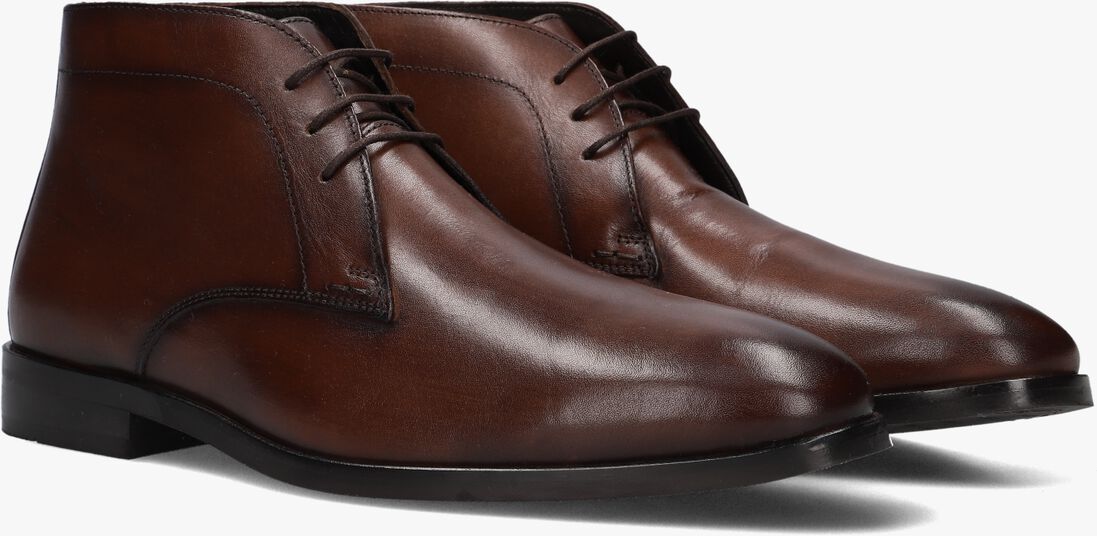 cognac stefano lauran veterschoenen 92301