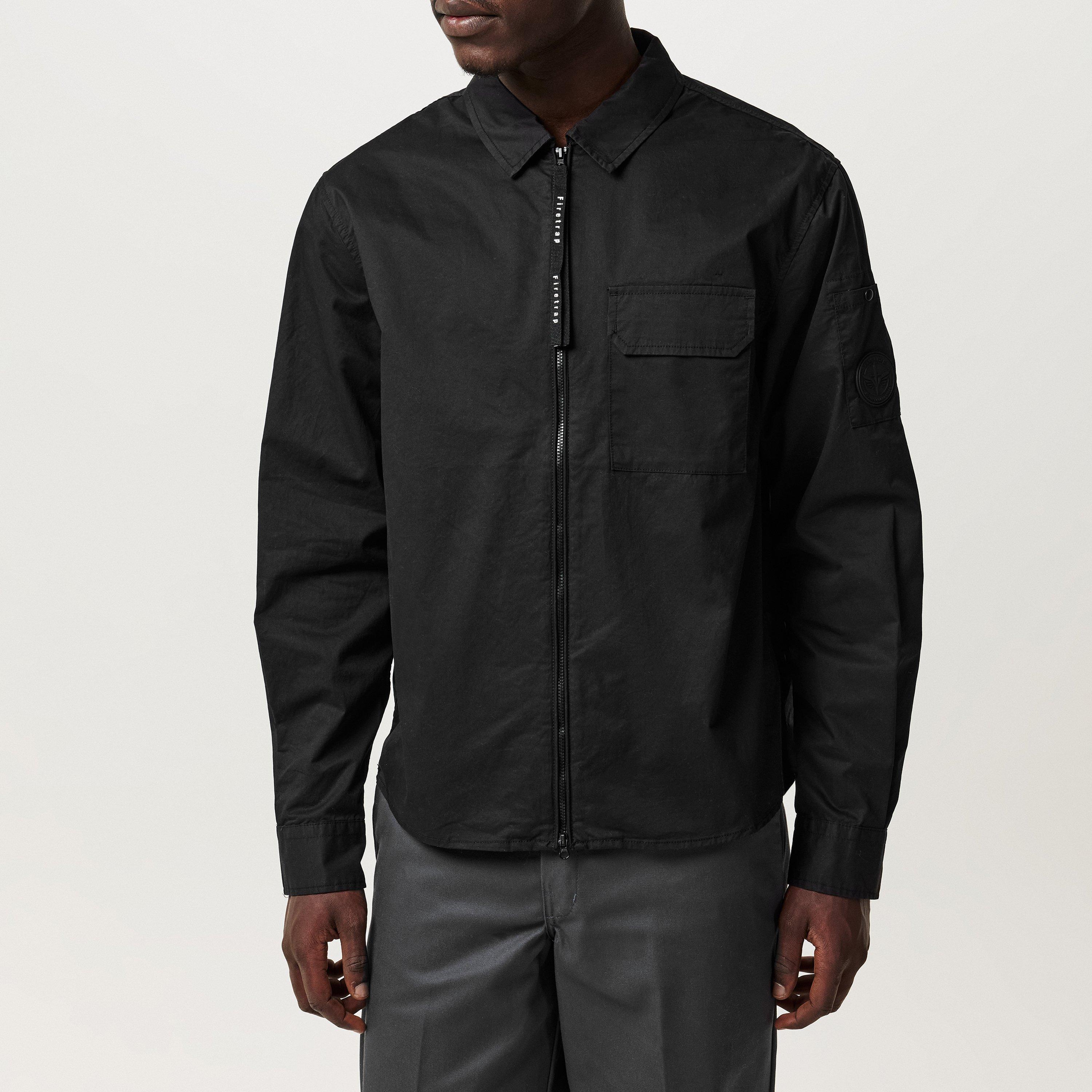 Firetrap Mens Firetrap Essential Zip Overshirt
