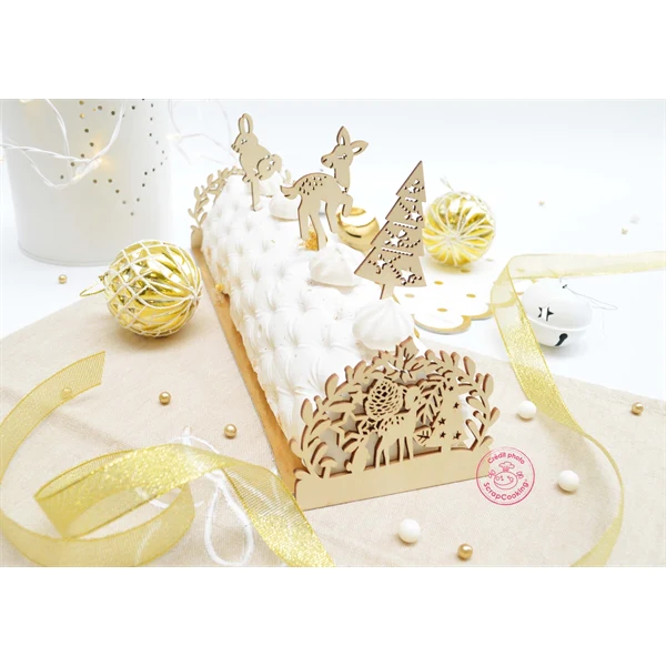 2 embouts pour bûche Forêt enchantée Scrapcooking