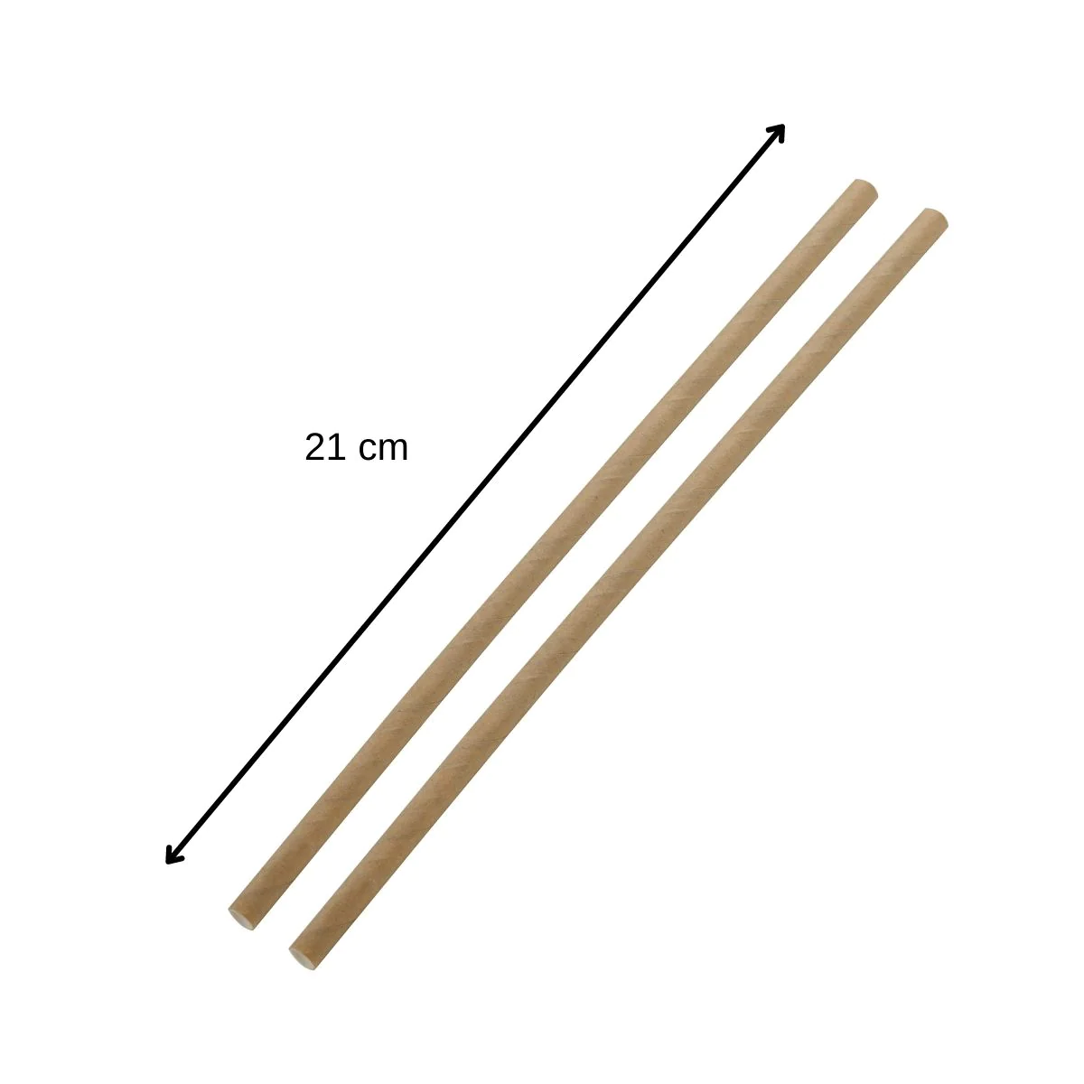 Boite de 250 pailles en papier brun Eco Friendly Fackelmann