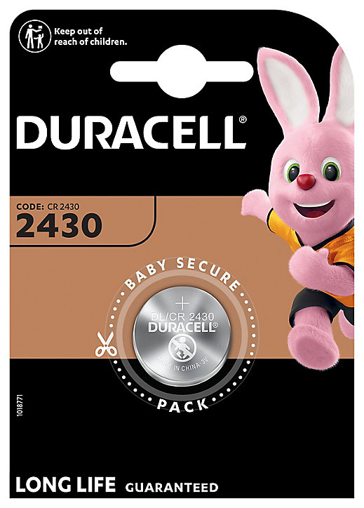 Pile au lithium CR2430 Duracell, 1 pièce