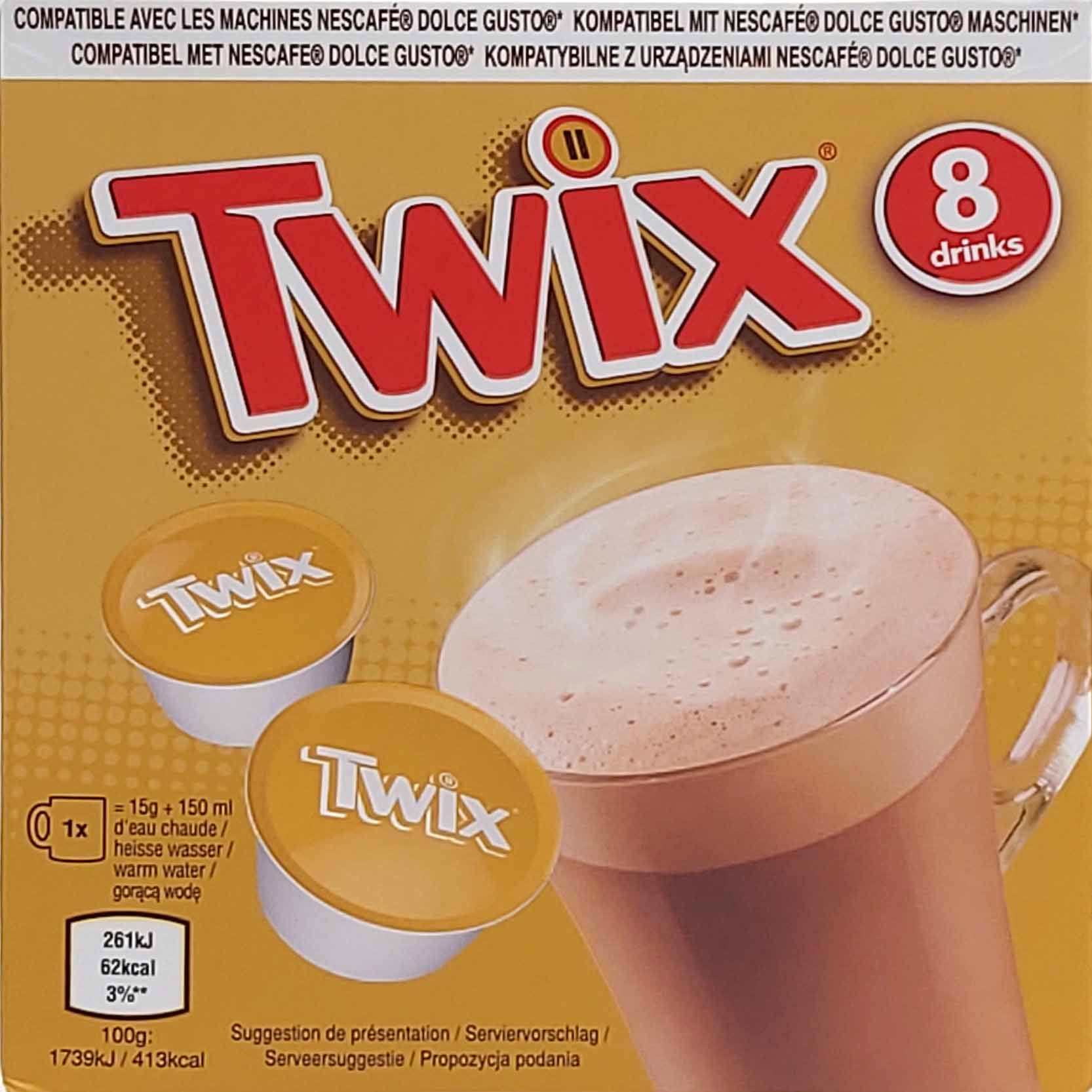 Twix Dolce Gusto Kapseln 8 Tassen 120g MHD:30.1.26