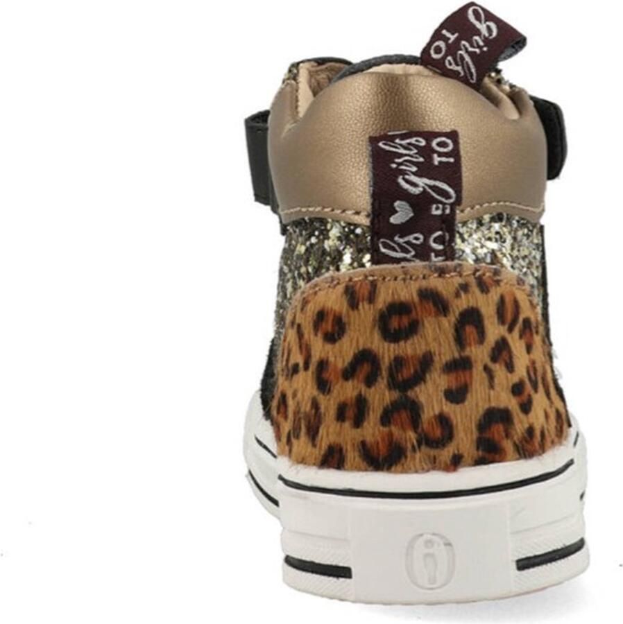 Shoesme Sneakers | | Black Gold | Leer