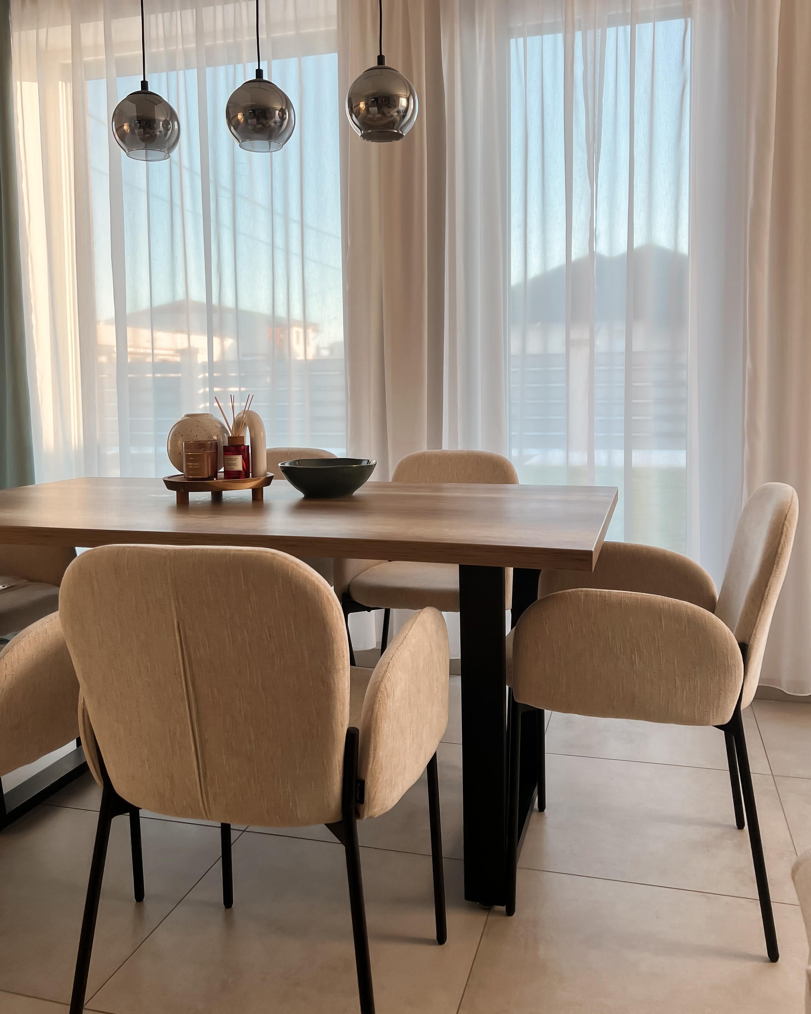 Set van 2 eetkamerstoelen ALBEE Beige