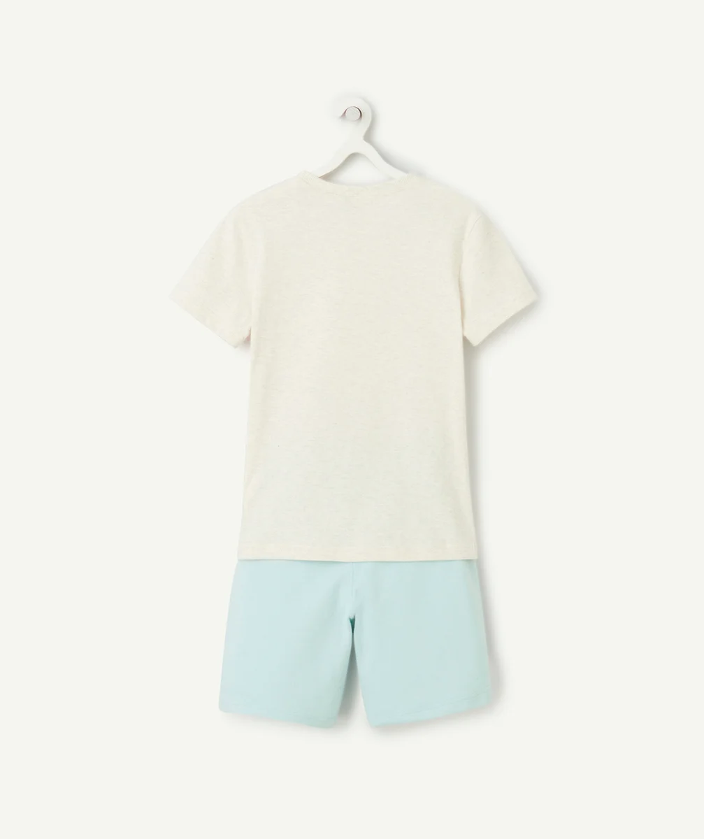 pyjama manches courtes garçon en coton bio thème sunny days