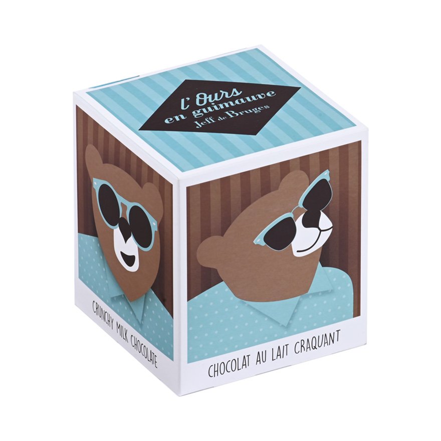 Cube 24 ours en guimauve chocolat au lait