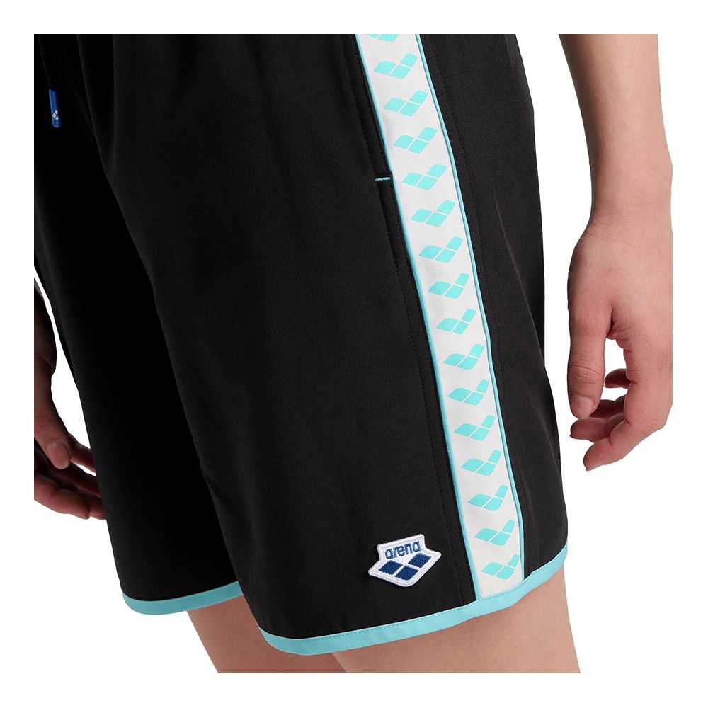 Arena ICONS TEAM STRIPE LOGO - Bermuda Homme black/white/blue diamond