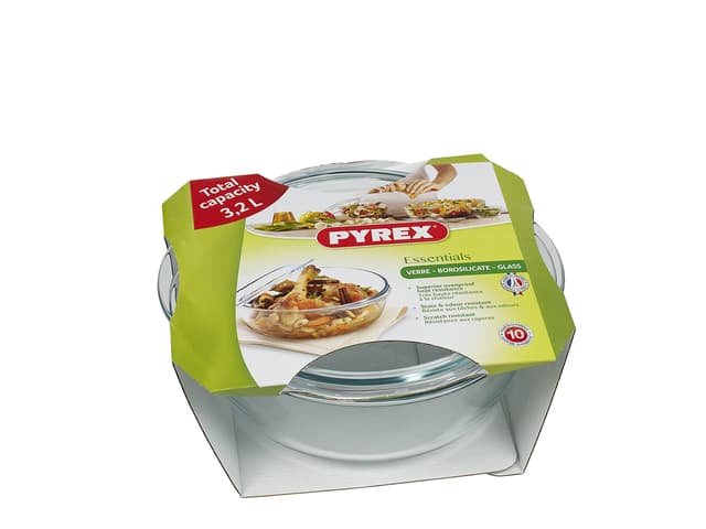Pyrex Essentials Gryde med låg 3,0 liter Klar