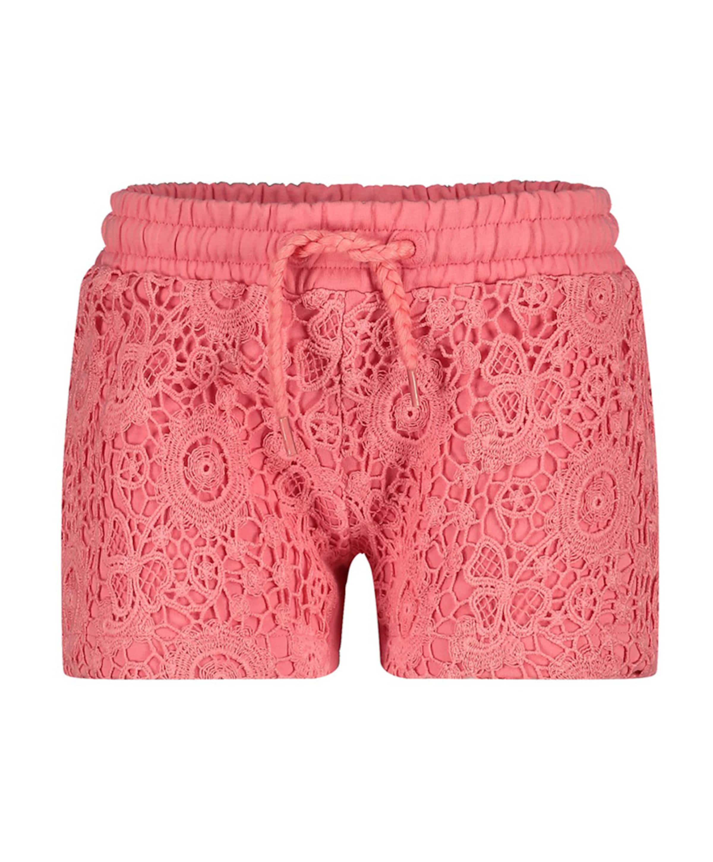 Jubel crochetdetail meisjes korte broek roze