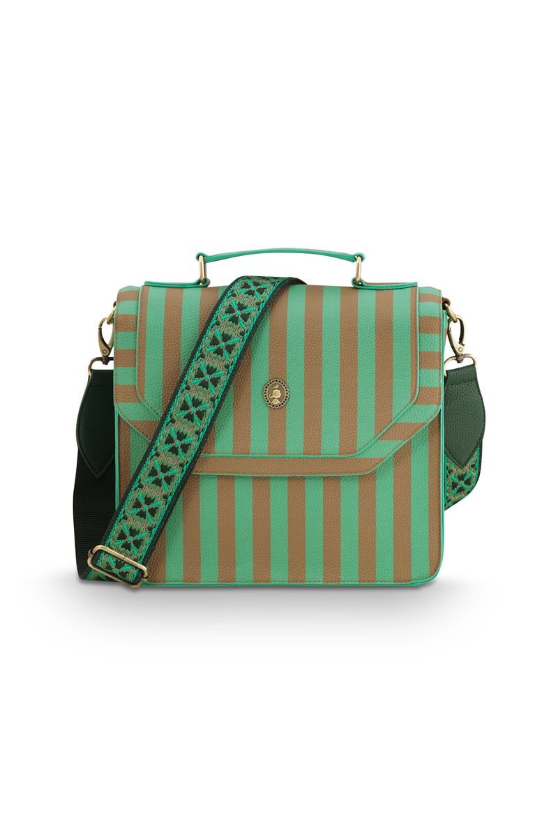 Pip Studio Frances Cross Body Bag Medium Stripe Green