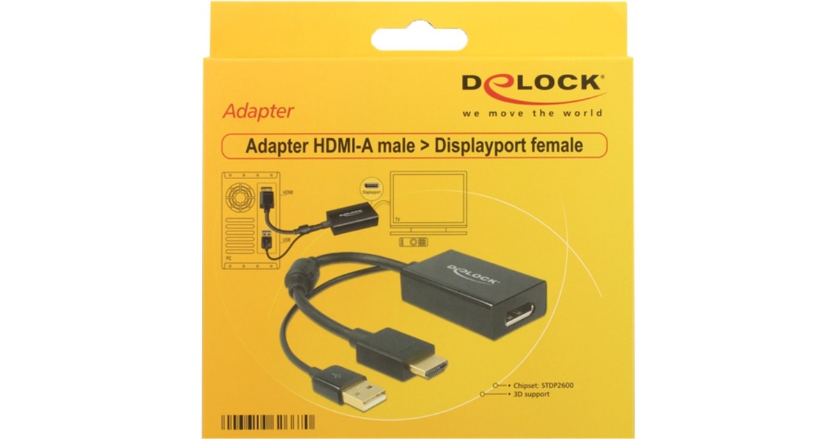 DeLOCKAdapter HDMI -> DisplayPort 1.2