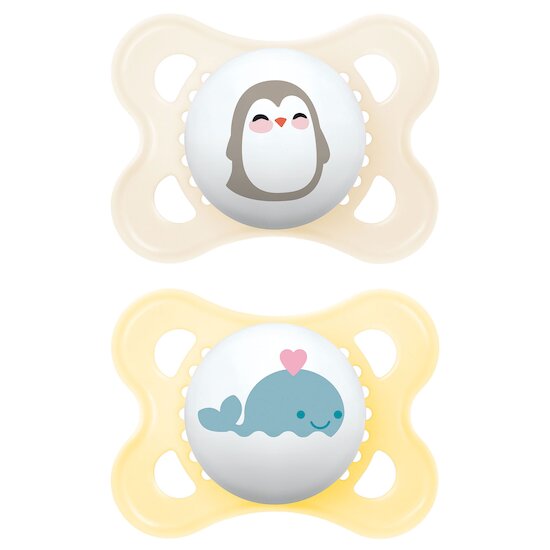 Lot de 2 Sucettes Original Aléatoire   Original Animaux Aléatoire        2 - 6 mois   de               Mam