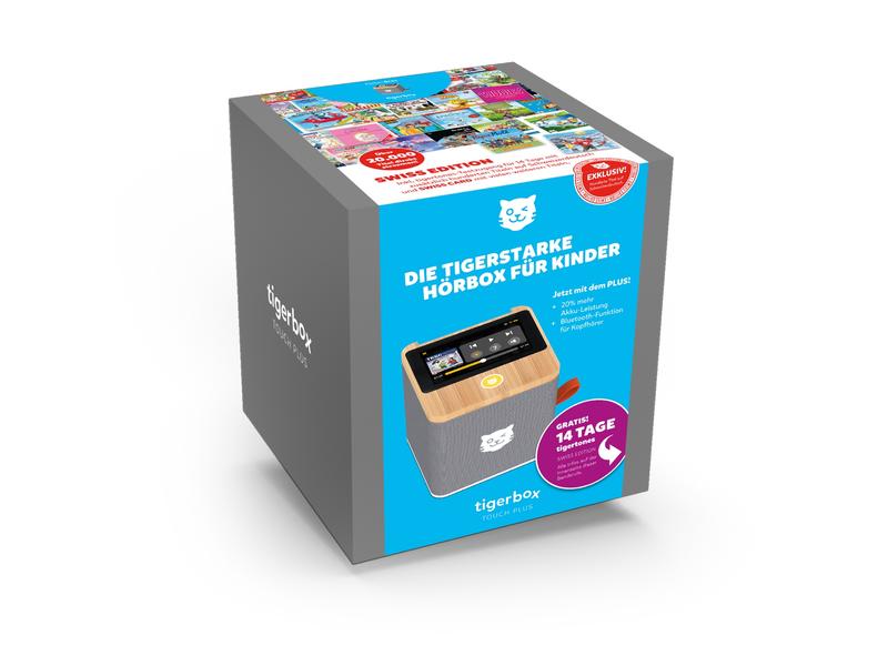 Tigermedia Tigerbox Touch Plus Swiss Edition Grau Hörspiel-Box mit Touchdisplay