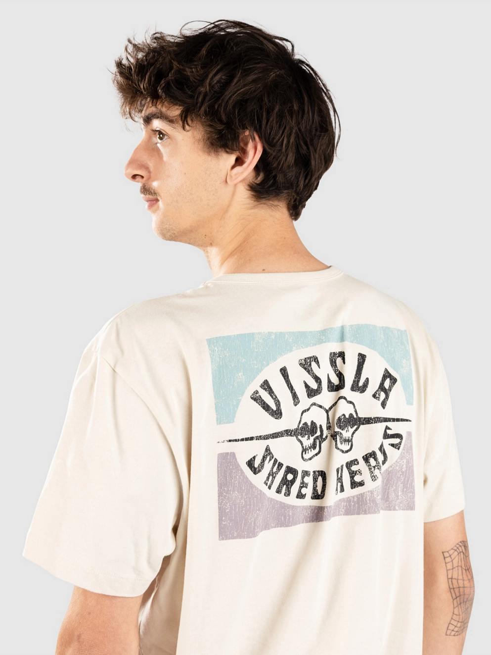 Vissla Shred Heads Organic T-Shirt bone