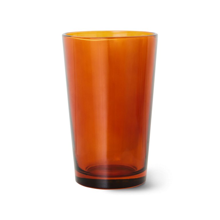 HKliving 70's Glassware thee glas set van 4 mud brown