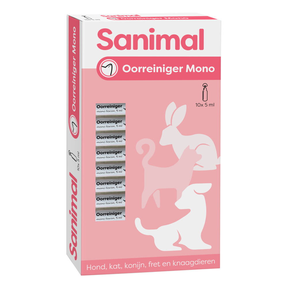 Sanimal Oorreiniger Mono10 x 5 ml