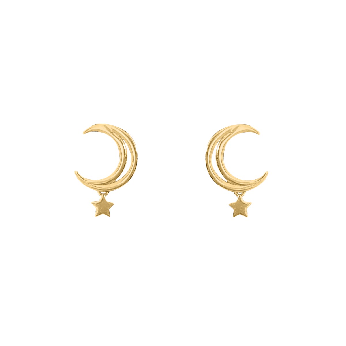Boucles d'oreilles plaquées or