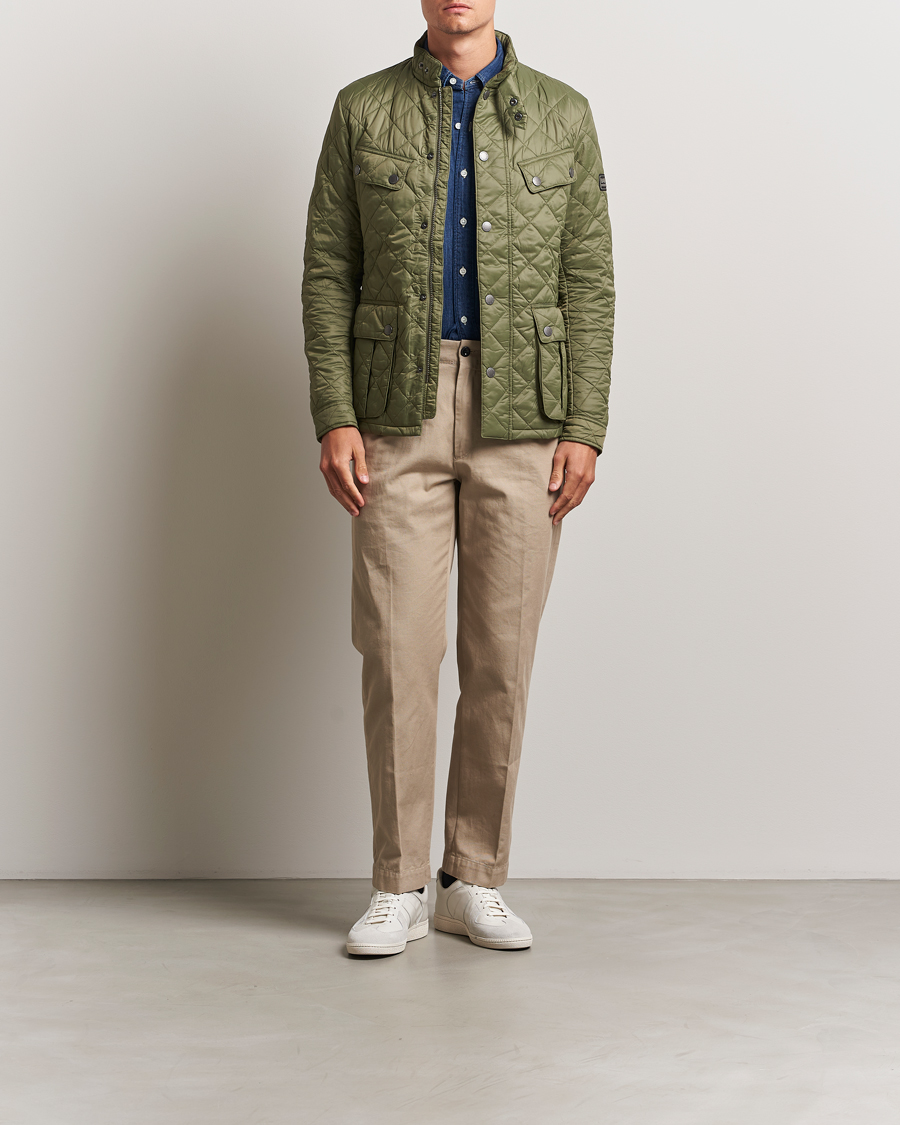 Barbour International Ariel Quilted Jacket Light Moss