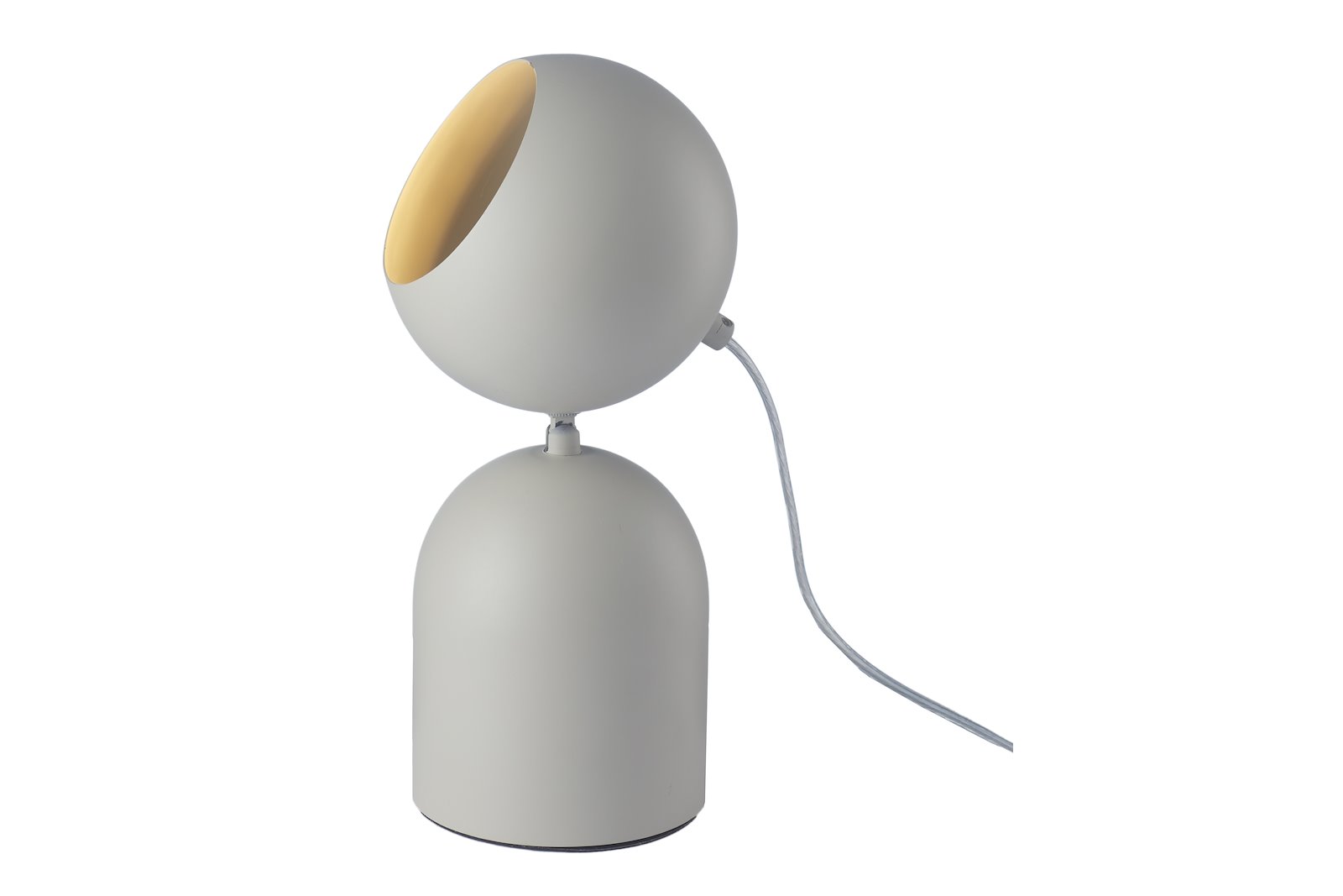 Astra bordlampe Beige høyde 24cm med ledning og bryter Maks LED 5W GU10