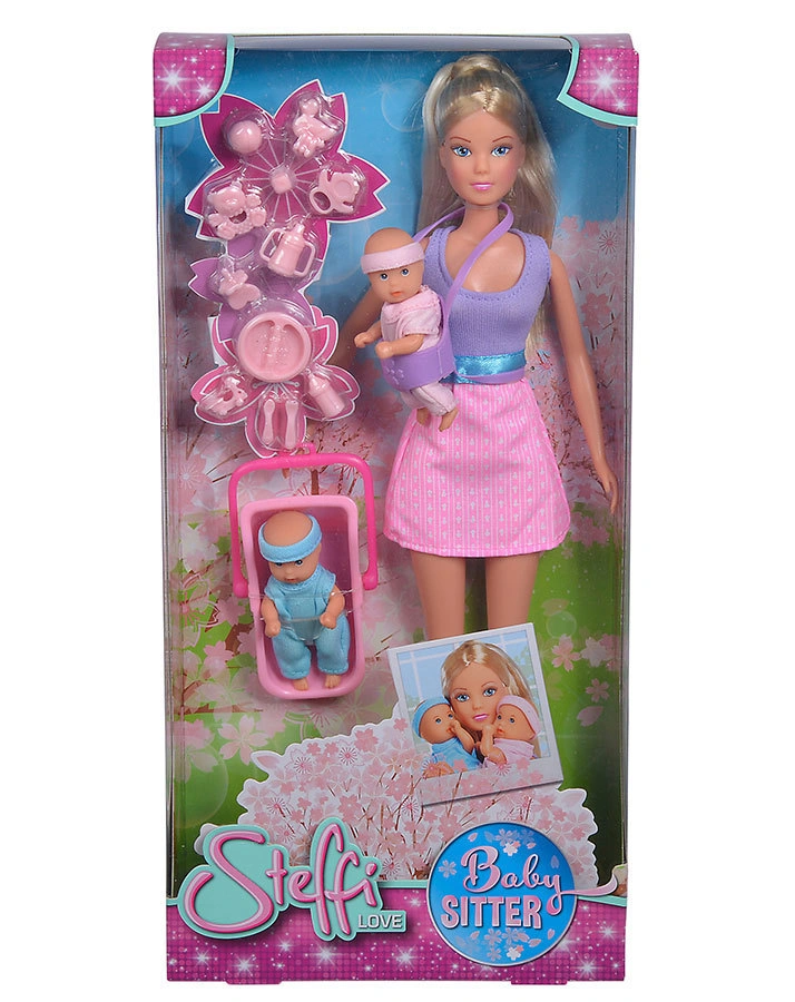 Puppe Steffi LOVE – BABYSITTER in pink/lila