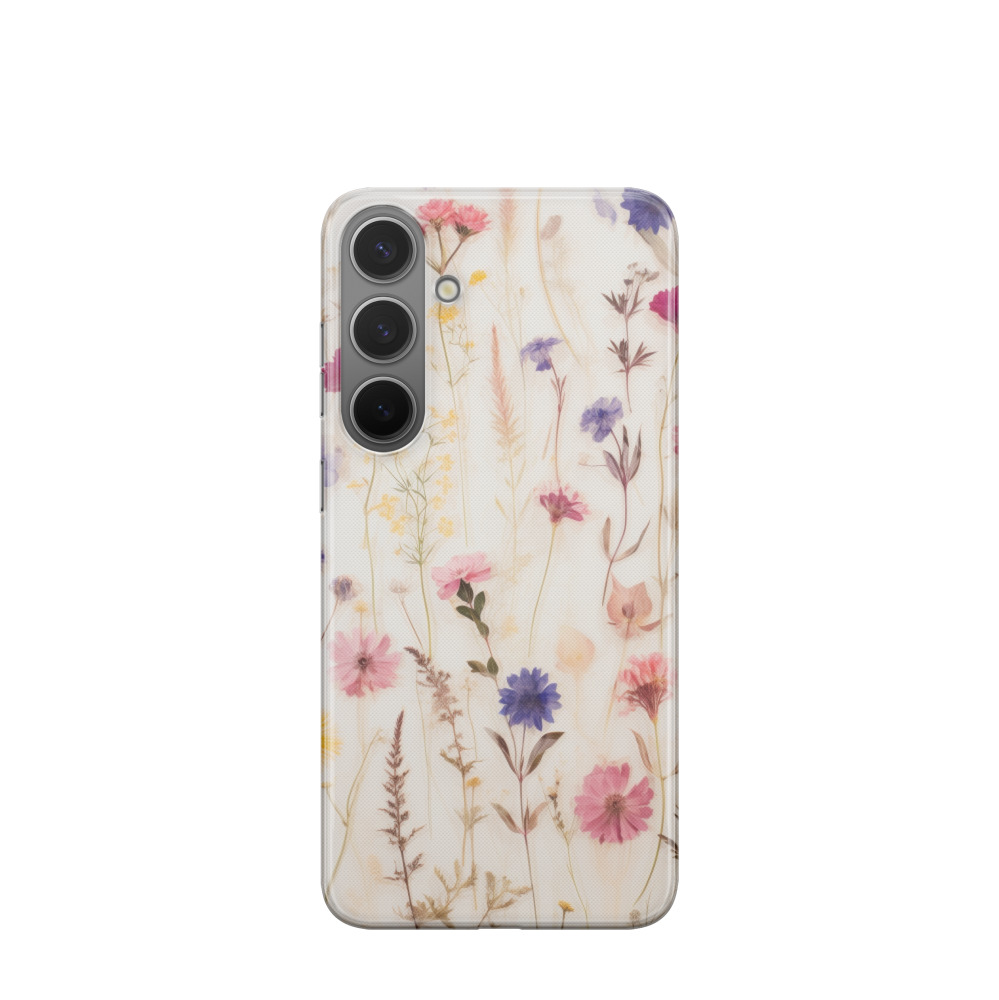 Samsung Galaxy S24 Plus Gummi Hülle Blütenmelodie - Versch. Farben