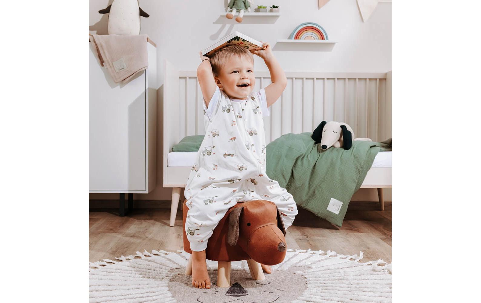 Baby-Sommerschlafsack Jumper Little Farm Grün Gr. 110Hochwertiger Babyschlafsack