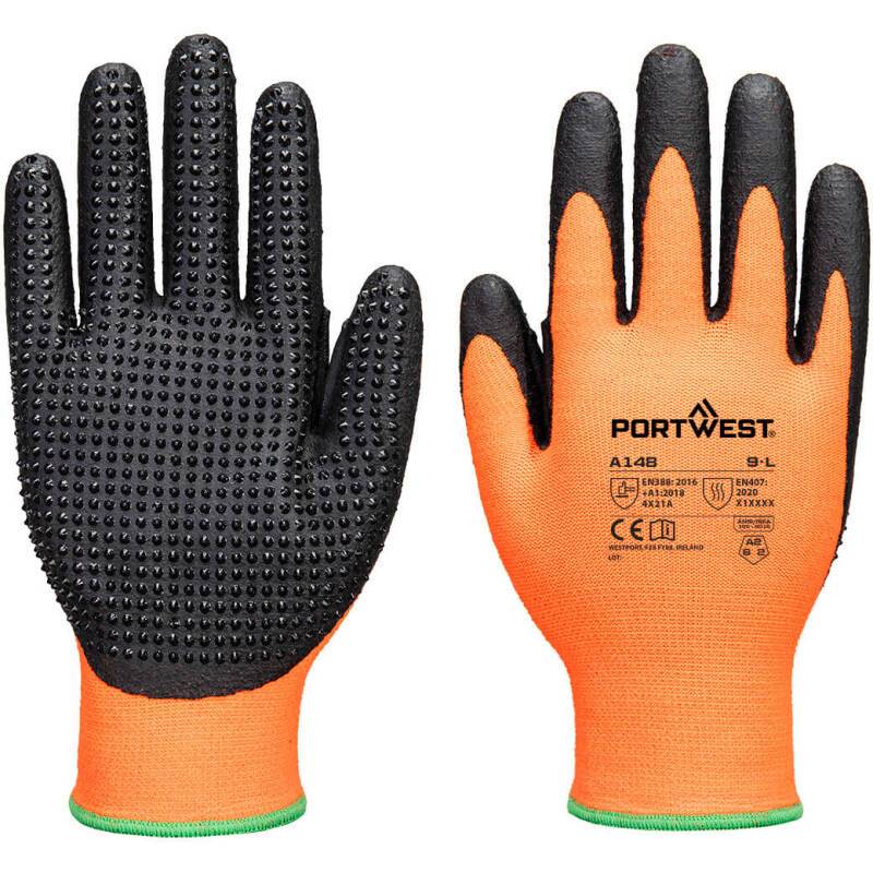 Portwest A148 Gant nitrile Grip 13 à picots haute adhérence