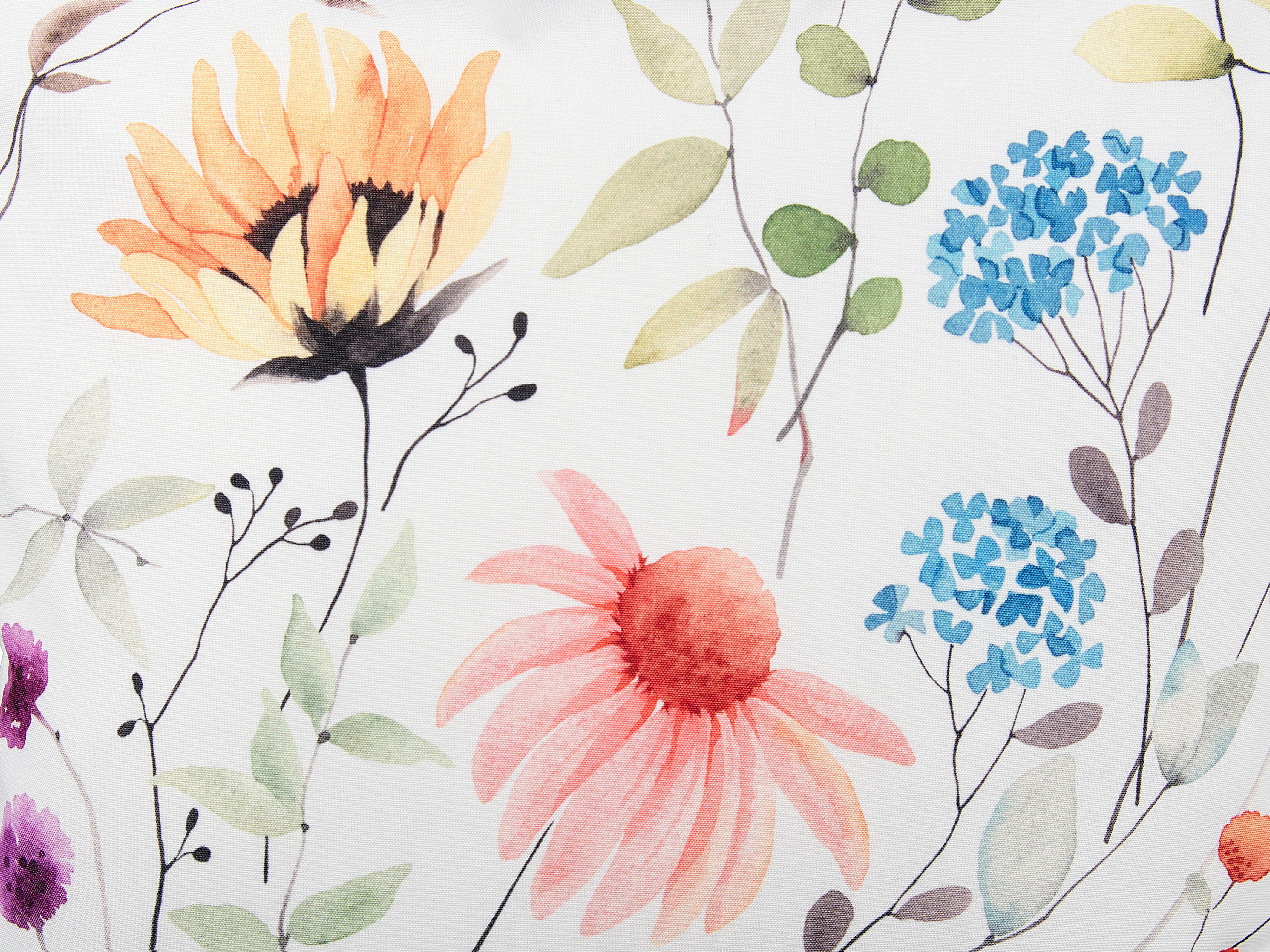 Set van 2 tuinkussens MONESI bloempatroon 40 x 40 cm Meerkleurig