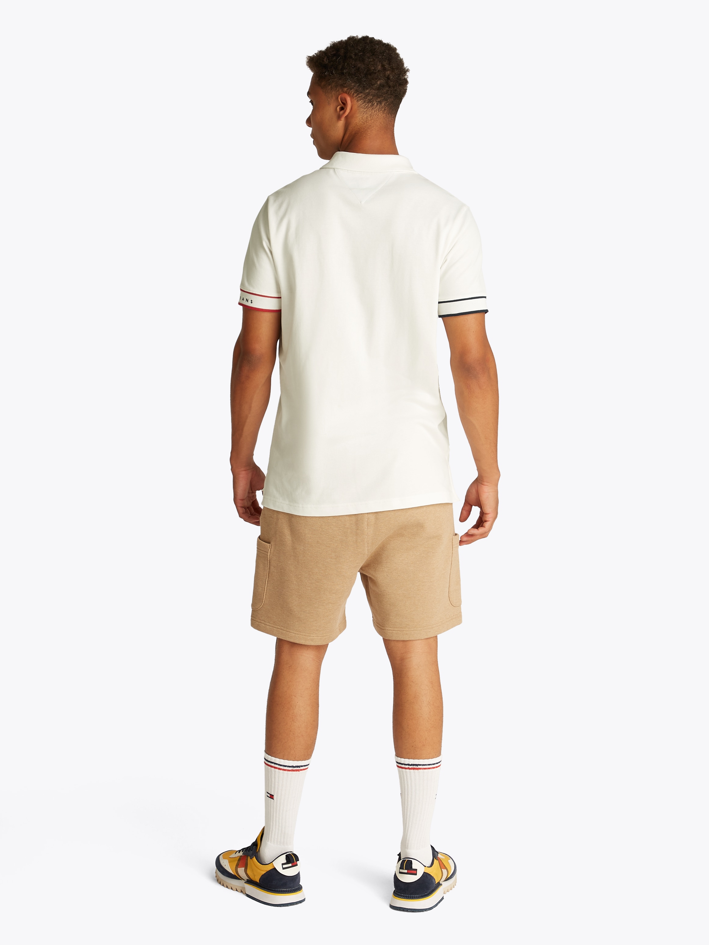 Tommy Jeans Plus Poloshirt »TJM SLIM FLAG CUFF POLO EXT«, Grosse Grössen