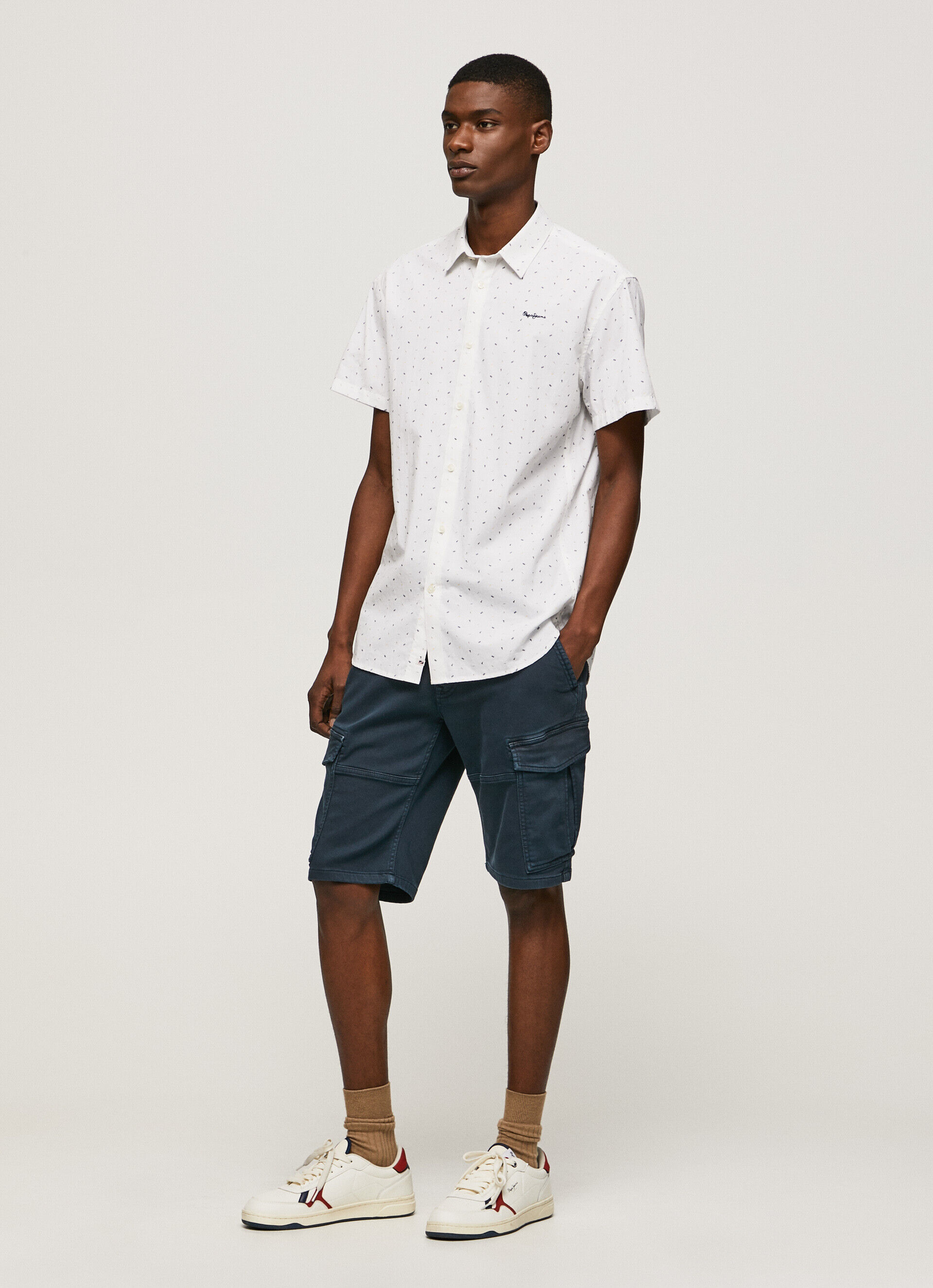 CAMISA DE MANGA CURTA LINDENBERG - branca