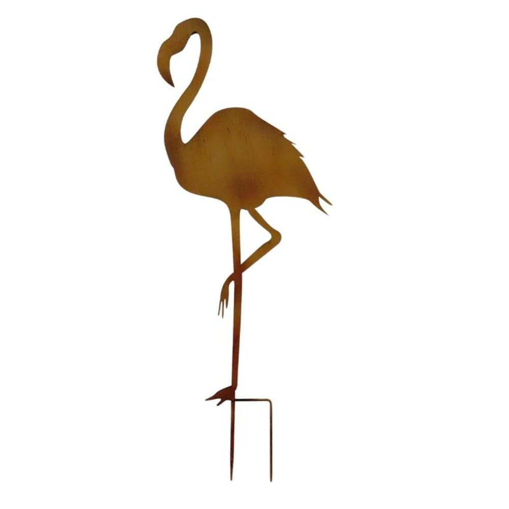 Tuteur silhouette flamant 39x100cm