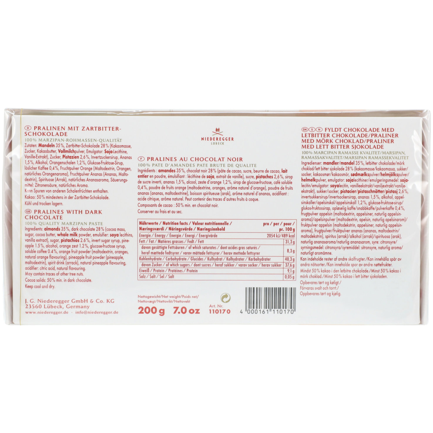 Niederegger Marzipan Variation