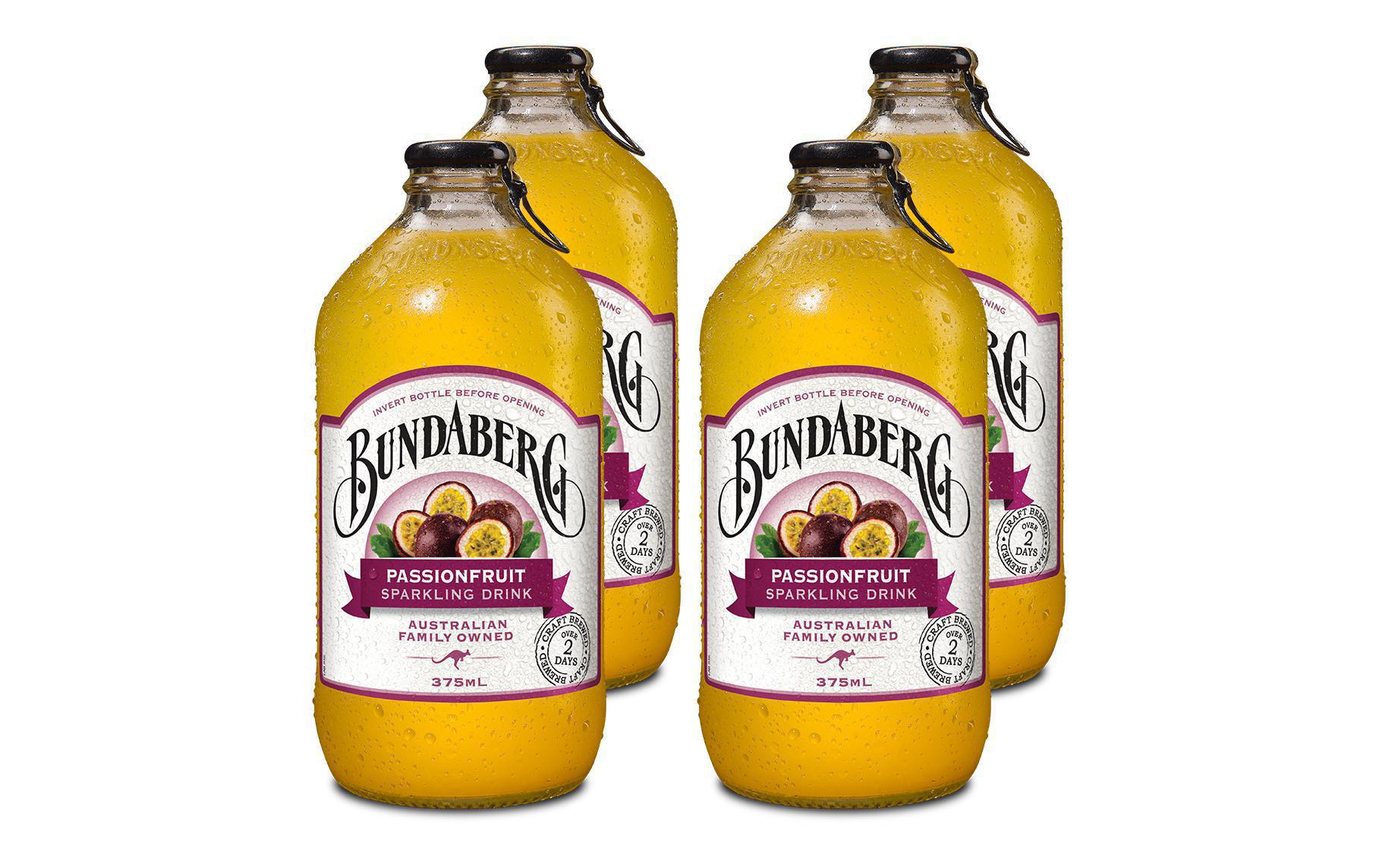 Soft-Drinks Passionfruit 4 x 0.375 lKohlensäurehaltiges Erfrischungsgetränk mit Passionsfrucht