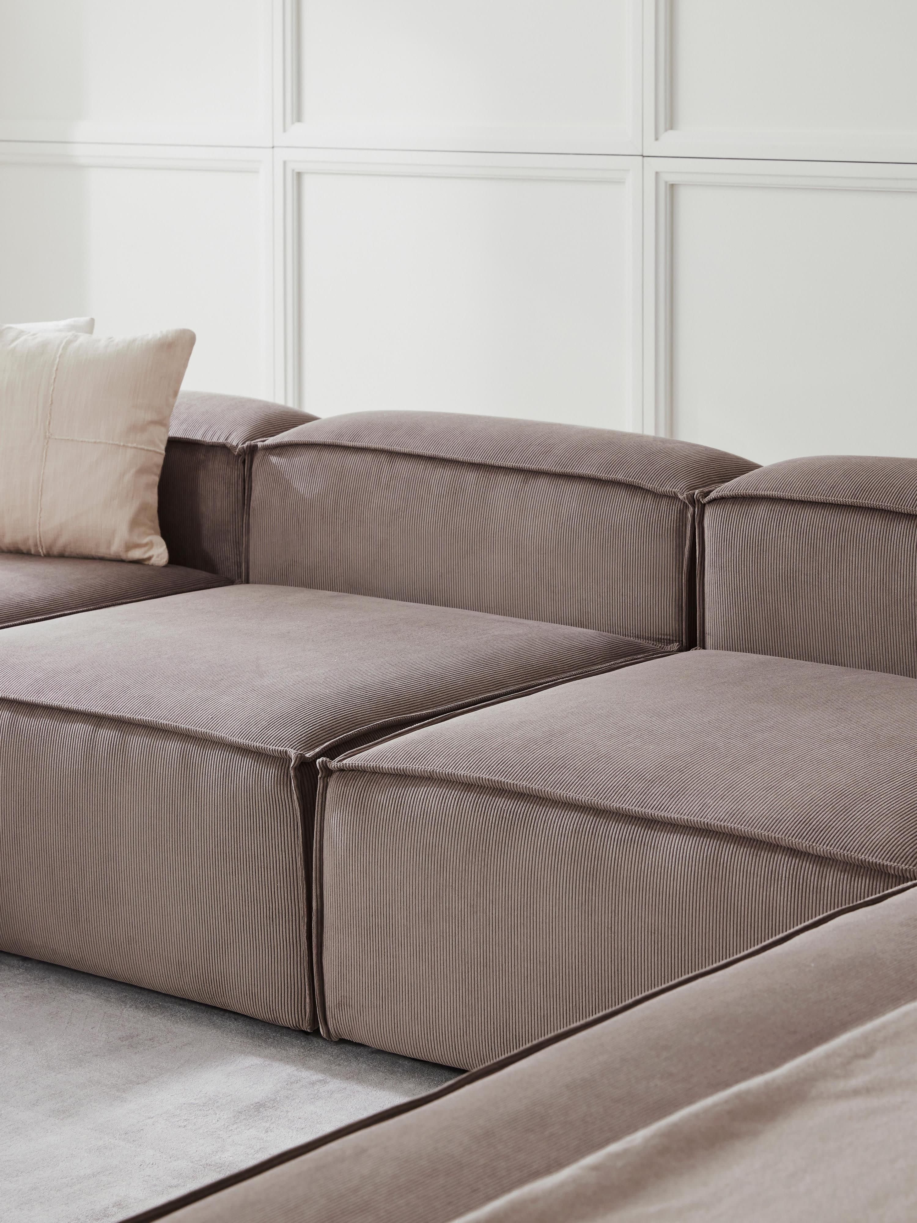 XL modulaire ribfluwelen bank Lennon