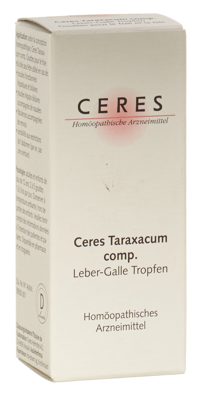 CERES Taraxacum comp. Tropfen Leber-Galle-Tropfen Fl 20 ml