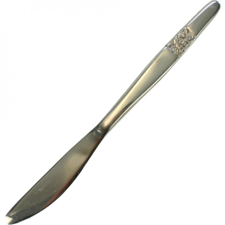 Besteck B Metall Messer Rosenmotiv 19cm rostfrei