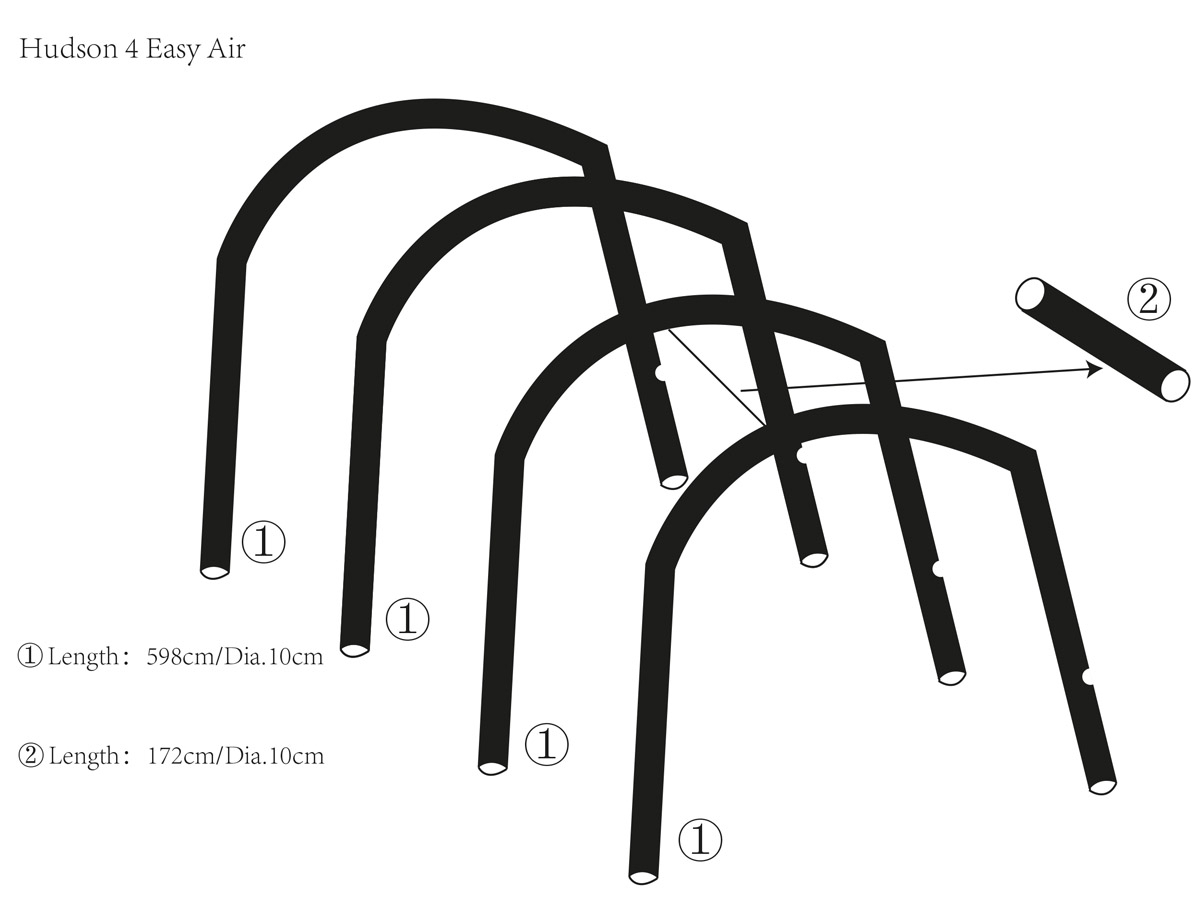 Obelink Hudson 4 Easy Air dwars airtube