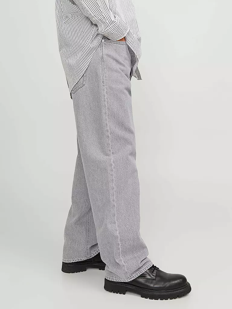 JACK & JONES Jeans Baggy Fit JJIALEX JJORIGINAL hellgrau